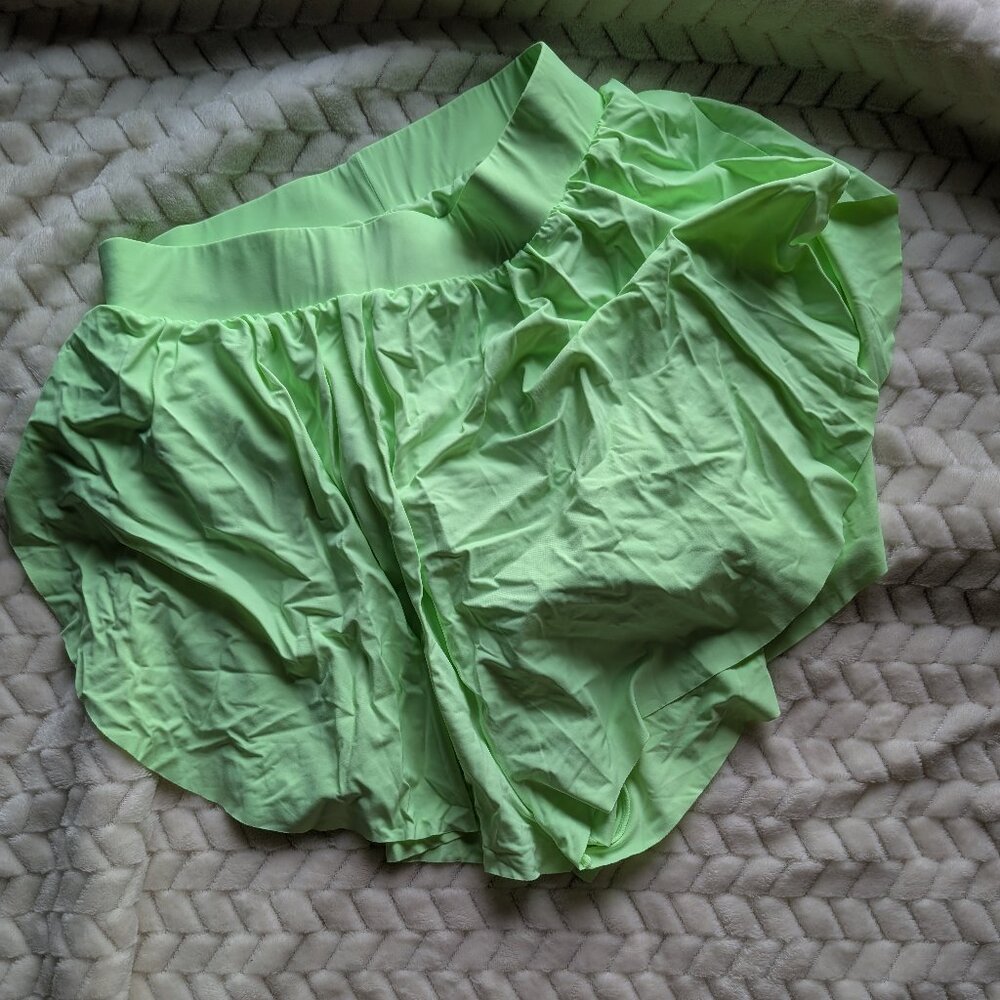 BuffBunny Neon Green Athletic Shorts